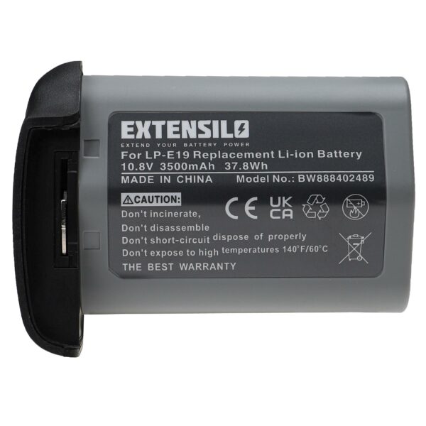 Bateria EXTENSILO substitui Canon LP-E19 - 3500mAh, 10.8V