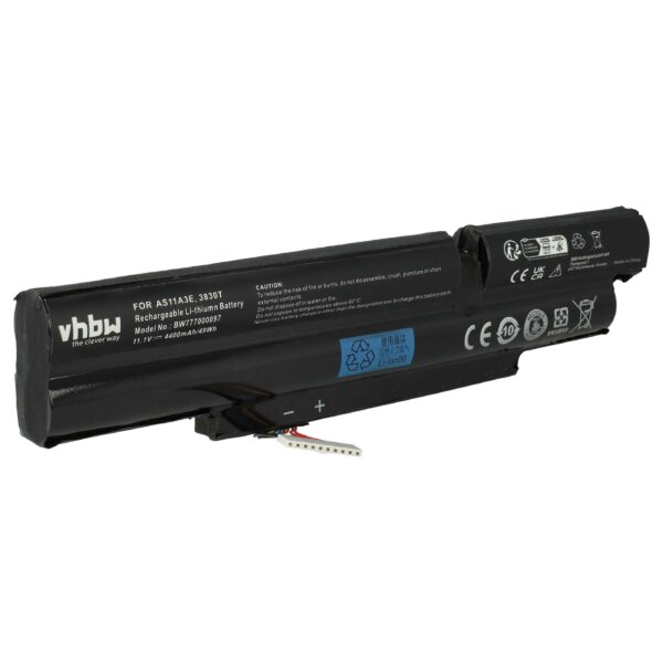 Bateria de Substituição vhbw para Acer/Gateway - 4400 mAh 11.1V Li-Ion