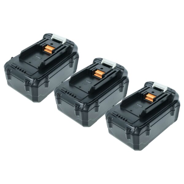 3x Bateria vhbw 36V 3000 mAh Li-Ion para Makita (194873-2, 194874-0, 195410-5, BL3622A)