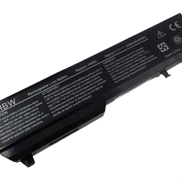 Bateria para Notebook Dell vhbw - 4400 mAh, 11.1 V, Li-Ion (substitui 312-0724, 0K738H, 0N950C, 0N956C, 0N958C)