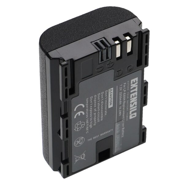 3x Baterias EXTENSILO para Canon LP-E6, LP-E6NH - 2250mAh, 7.2V