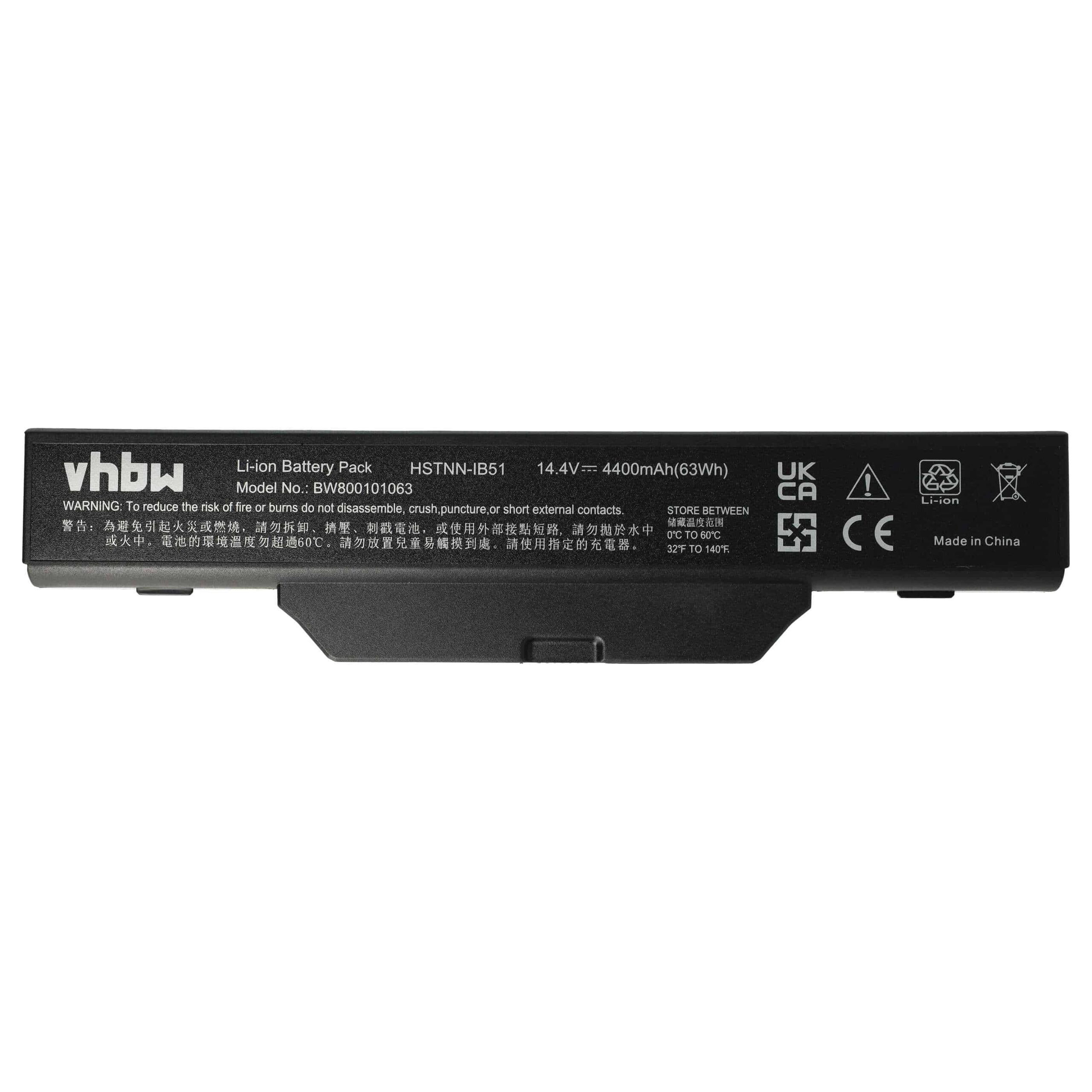 Bateria para Portátil vhbw para HP Compaq 550, 610, 6720s, 6730s - 4400 mAh 14.4 V - Image 3