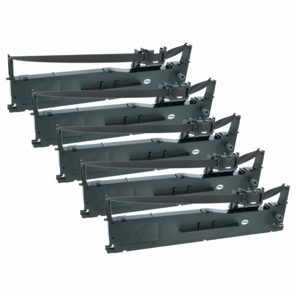 Pack 5x Fita de Tinta para Impressora Matricial e de Recibos Epson C13S015307 - Preta