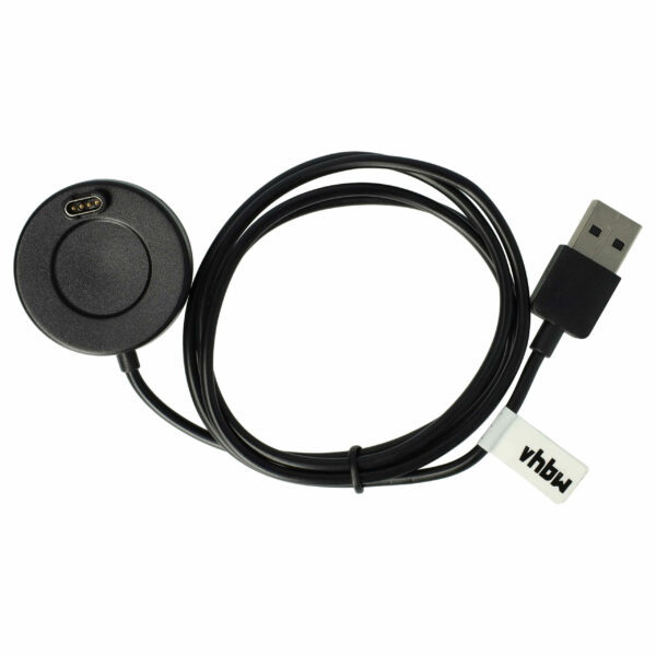 Estação de Carregamento USB para Smartwatch Garmin - Substitui 8013048 - 100 cm, Preto