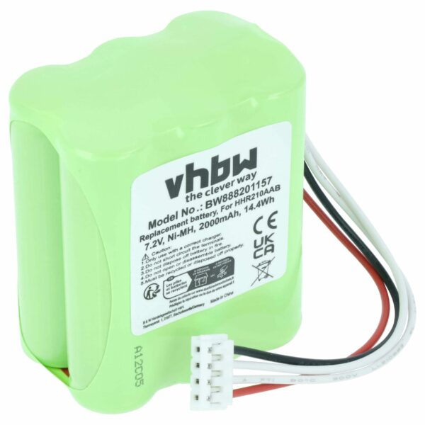 Bateria de Substituição para Teclado Elétrico Korg KITBAT1002 - 2000 mAh 7.2 V NiMH vhbw