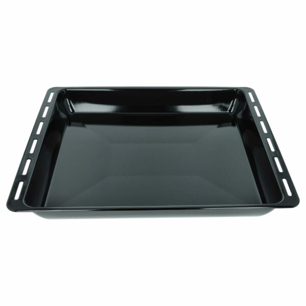 Tabuleiro de Forno vhbw 46,5 x 37 x 6 cm - Revestimento Antiaderente Preto