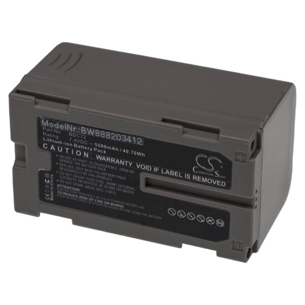 Bateria vhbw compatível com Sokkia BDC72 - 5500 mAh 7.4 V Li-Ion