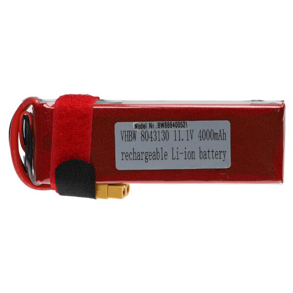 Bateria vhbw 4000 mAh 11.1V Li-polímero XT60 para Veículos Telecomandados