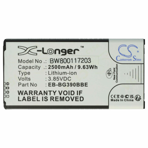 Bateria para Telemóvel Samsung EB-BG390BBE, EB-BG390BBEGWW - 2500 mAh 3.85 V Li-Ion com NFC