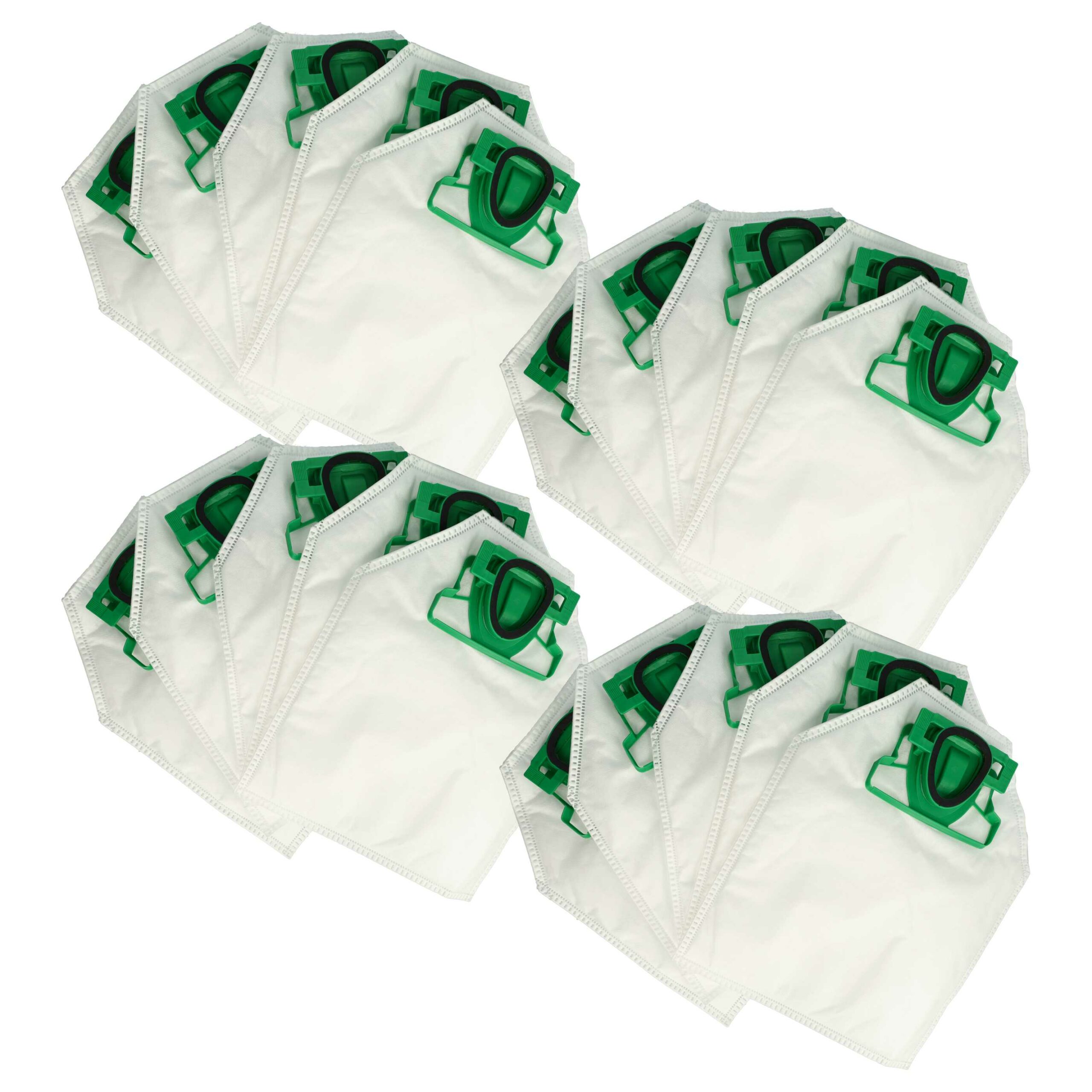 20x Sacos para Aspirador vhbw para Vorwerk Kobold VK200, FP200 - Microfibra