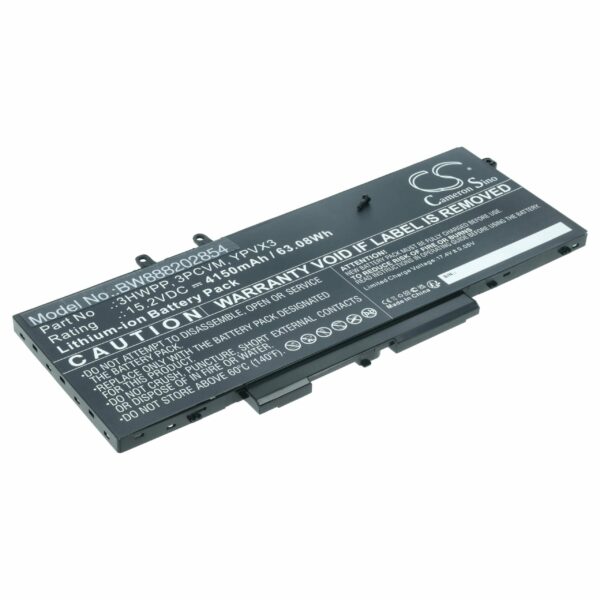 Bateria vhbw para Portátil Dell Latitude 14 5410 / 15 5510 - 4150 mAh 15.2 V Li-Ion