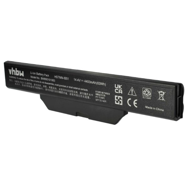 Bateria para Portátil vhbw para HP Compaq 550, 610, 6720s, 6730s - 4400 mAh 14.4 V