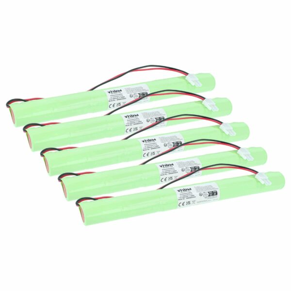 Bateria de Emergência vhbw 7.2V 1600 mAh NiCd - Pack de 5 (substitui BAES 329045490)