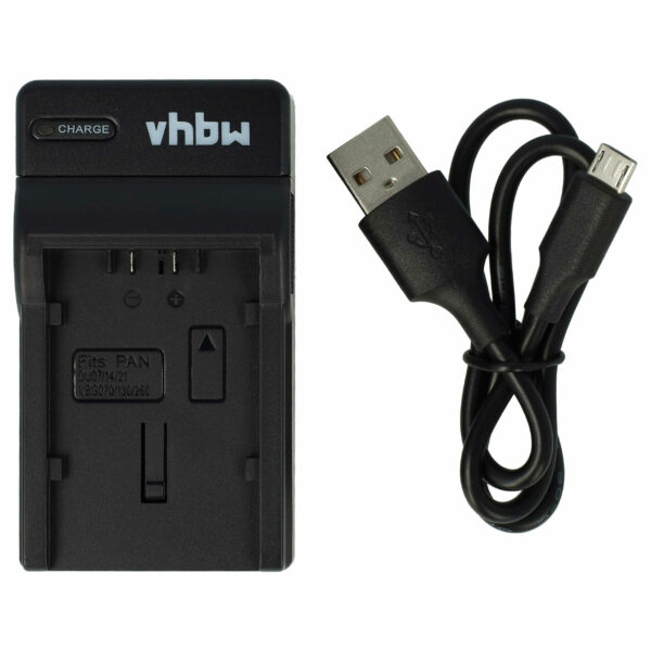 Carregador USB-C com Cabo para Câmaras Hitachi, Panasonic HDC-DX1 e Compatíveis - 0,5 A