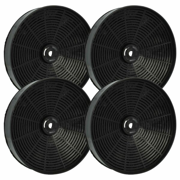 4x Filtro de Carvão Ativado para Coifa Zanussi - Substituição 50290909006, 50246307008 - 17,3 cm