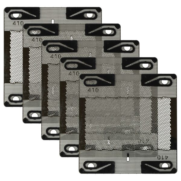 5x Lâminas de Barbear de Substituição para Braun 410 - vhbw Prateado