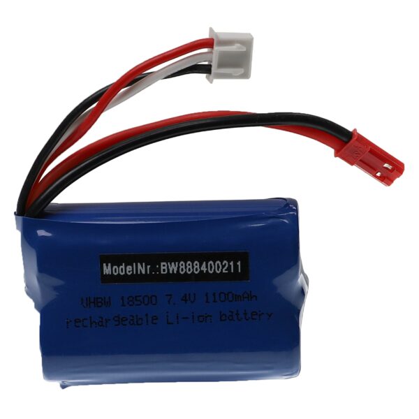 Bateria vhbw 1100 mAh 7.4 V Li-Ion para MJX, Huanqi, Shuang Ma