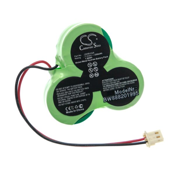 Bateria vhbw substitui Cobra 250BVHx6 230 mAh 7.2 V NiMH para sistema de alarme