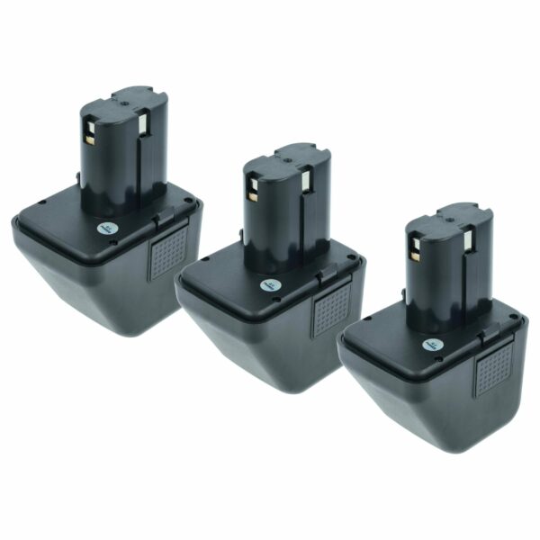 Pack 3 Baterias vhbw para Gesipa 70291510061 - Pistola de Rebites - 1500 mAh, 12 V, NiMH
