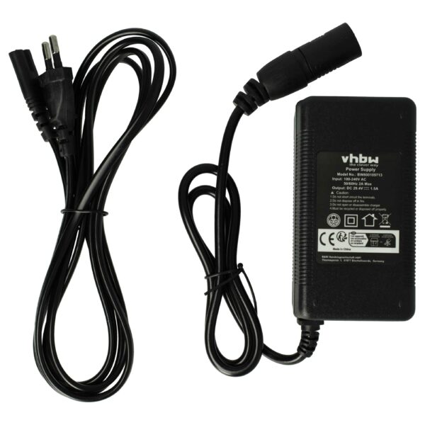 Carregador de Substituição vhbw para Bateria E-Bike Prophete Li-Ion - 24 V, 3 Pinos, 1.5 A