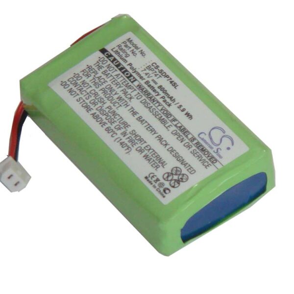 Bateria vhbw 800 mAh 7.4 V Li-polymer para transmissor Dogtra BP74T