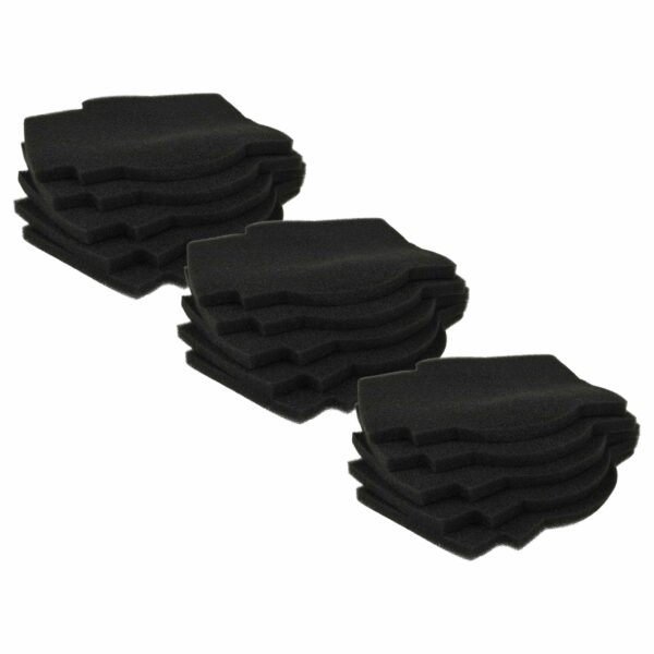 Pack com 15 Filtros de Ar para Lunos Silvento - Preto vhbw