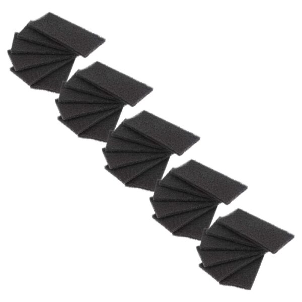 30x Filtro de Carvão Ativado vhbw para Franke Food Bin e Waste Caddy - 6.5 x 15.5 x 1.5 cm