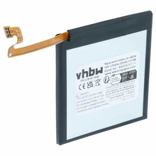Bateria vhbw para Telemóvel Nokia HE354 - 3250 mAh 3.85 V Li-polímero