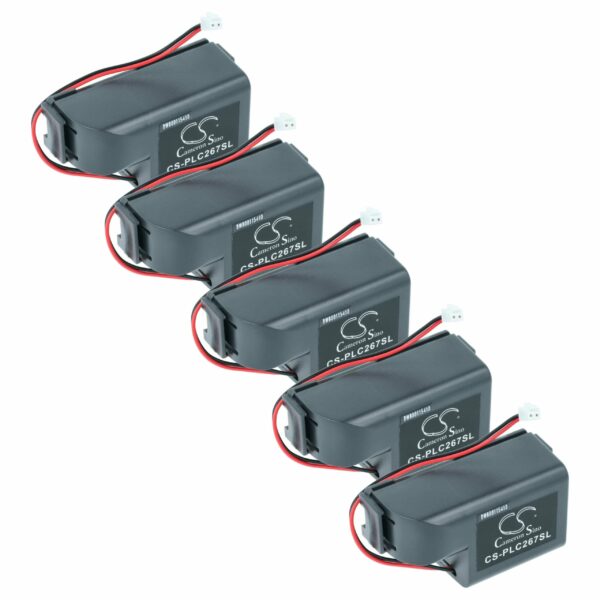 Pack de 5 Baterias vhbw 6V 1650mAh Li-MnO2 para Controladora RAID Mitsubishi MR-BAT6V1SET