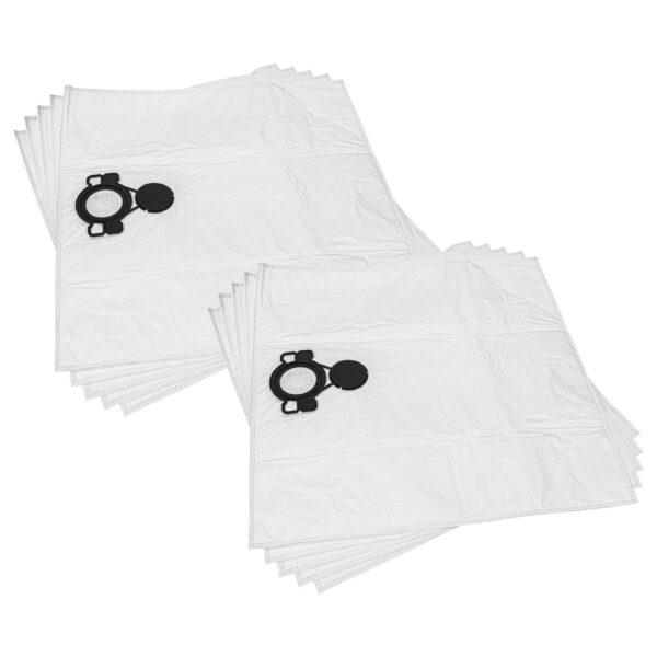 10x Sacos para Aspirador vhbw para Milwaukee AS 500 ELCP - Poliéster / Microfibra 50 l