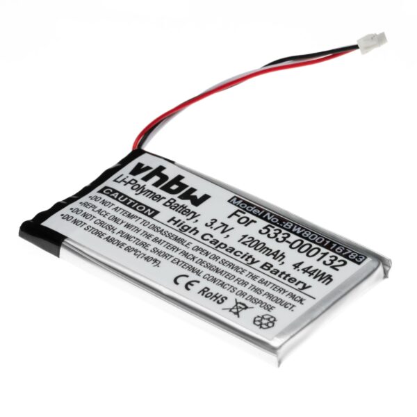 Bateria de Substituição para Auscultadores Logitech sem Fios vhbw - 1200 mAh 3.7 V Li-polymer