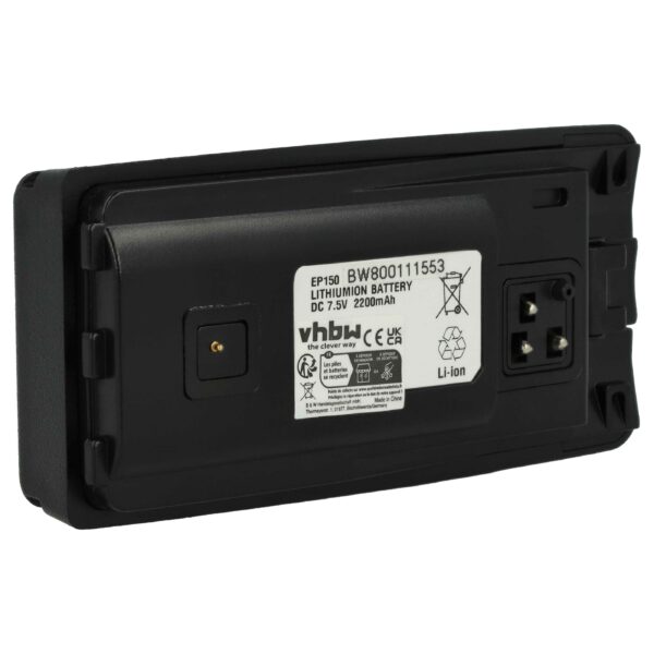 Bateria vhbw para rádio Motorola A10, CP110, XTNi 2200 mAh 7.5 V Li-Ion