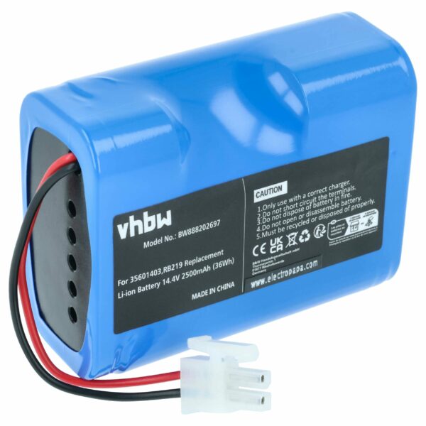 Bateria vhbw para Hoover 35601727, 35601403, RB219, RB226 - 2500mAh, 14.4V, Li-Ion