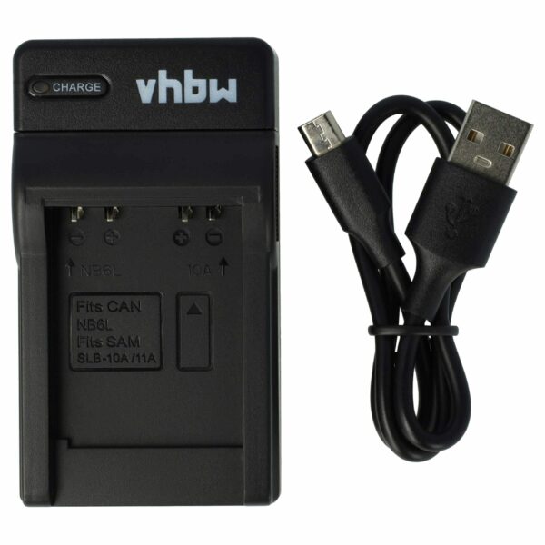 Carregador USB-C vhbw para Câmaras Silvercrest, Trust, HP, Zoom e outros - 0,5 A