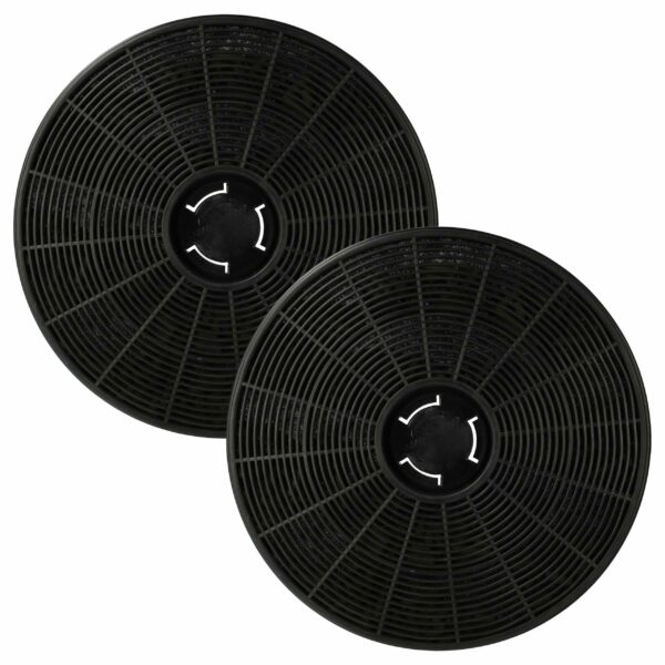 2x Filtro de Carvão Ativado Compatível com Klarstein 10035386 para Coifa - 16 cm