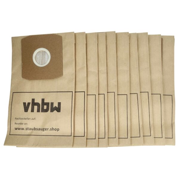 10 Sacos de Papel para Aspirador compatíveis com Daewoo SB200, SB80, SB70 e Thomas - vhbw