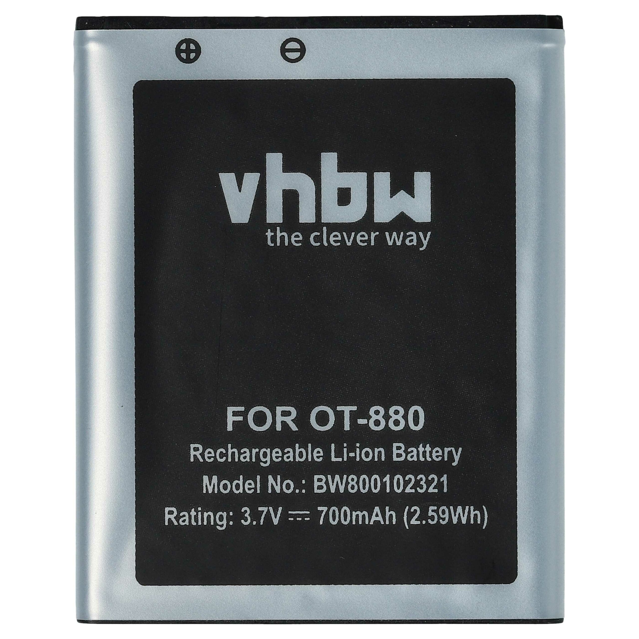 Bateria para Telemóvel vhbw Alcatel BY42 / BTR510AB 700 mAh 3.7 V Li-Ion - Image 3