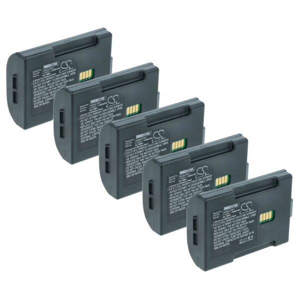 Pack 5x Baterias vhbw para Scanner Portátil LXE Barcode - 3400 mAh 7.4 V