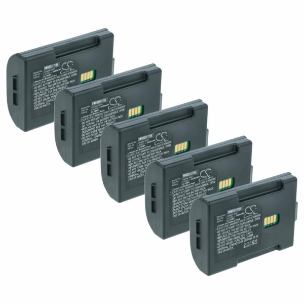 Pack 5x Baterias vhbw para Scanner Portátil LXE Barcode - 3400 mAh 7.4 V