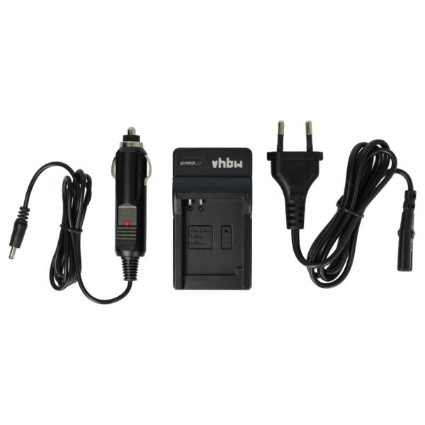 Carregador vhbw compatível com Canon CB-2LVE para câmaras digitais - 0,6 A, 4,2 V