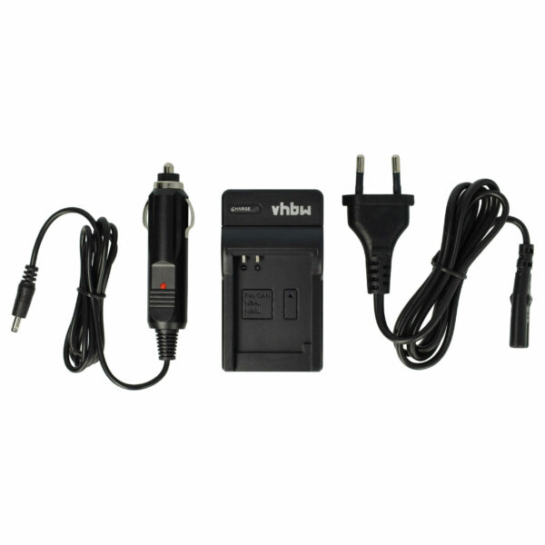 Carregador vhbw compatível com Canon CB-2LVE para câmaras digitais - 0,6 A, 4,2 V