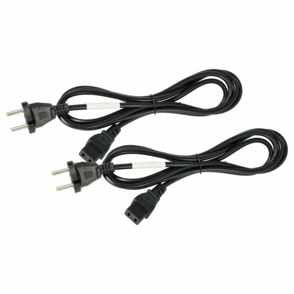 2x Cabo de Alimentação C9 com Ficha de Segurança para Philips, Roland, Akai, Yamaha e outros Equipamentos