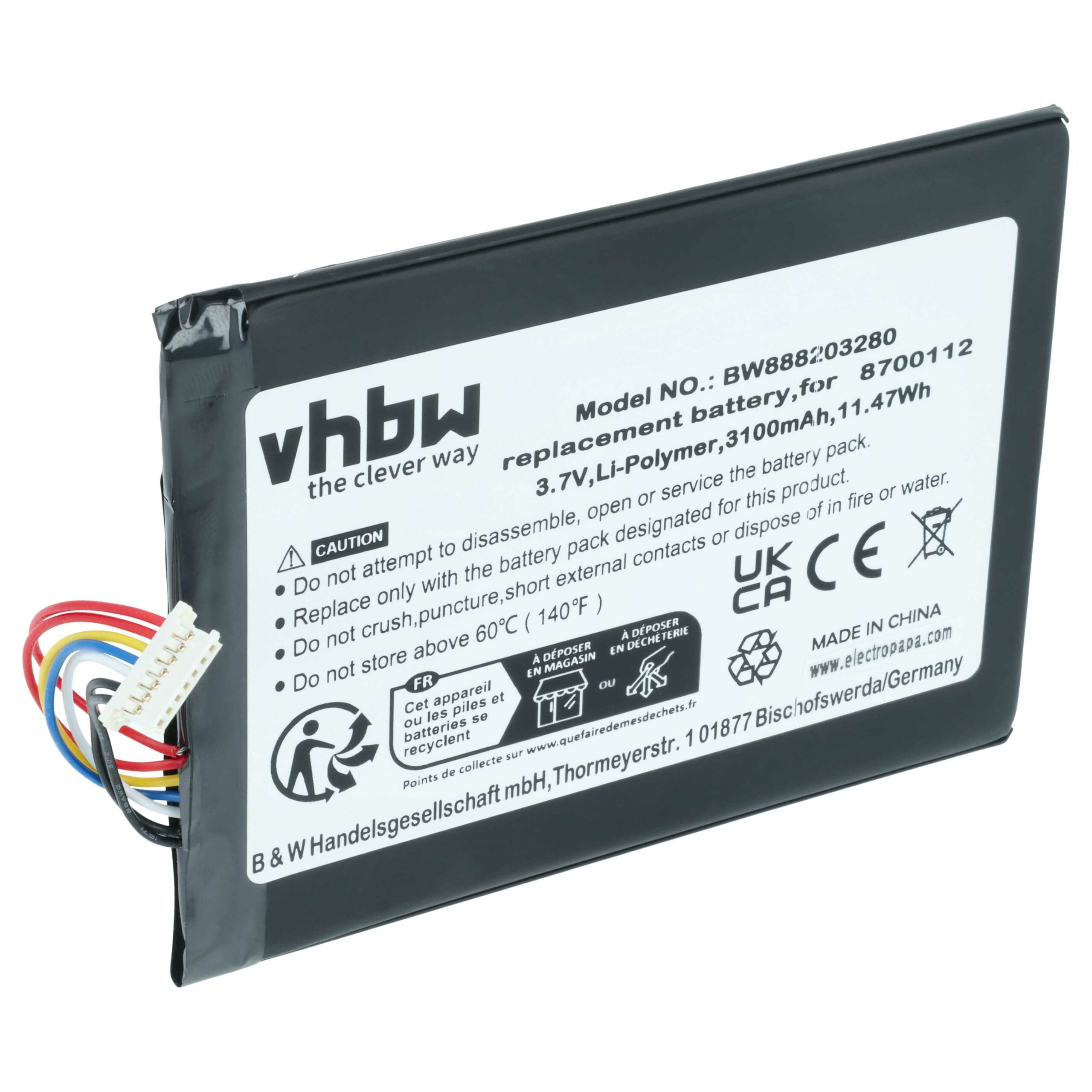 Bateria vhbw para coluna Bang & Olufsen BeoSound Moment (3100 mAh, 3.7 V)