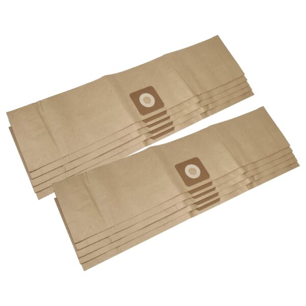 10x Sacos para Aspirador vhbw para Bosch UniversalVac 15 - Papel