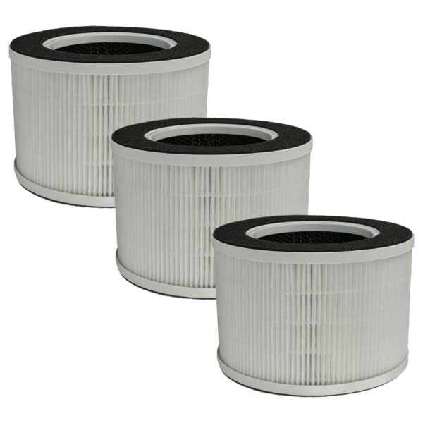 3x Filtros de Substituição para Medion 50065982 - Pré-Filtro + HEPA + Carvão Ativado vhbw
