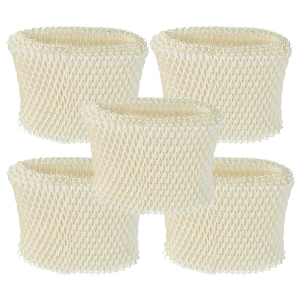 5x Filtro de substituição vhbw para humidificador Philips HU4706, HU4707 - Papel, Branco, 16 x 13 cm