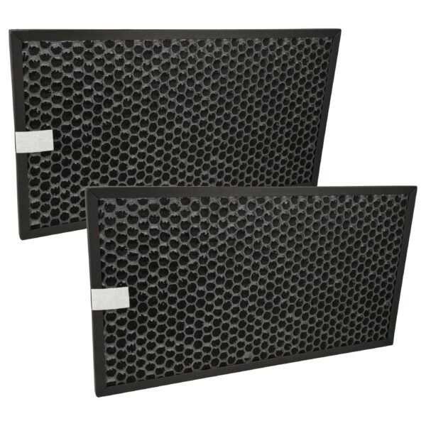 2x Filtro de Carvão Ativado vhbw compatível com Purificador Sharp FZD40DFE