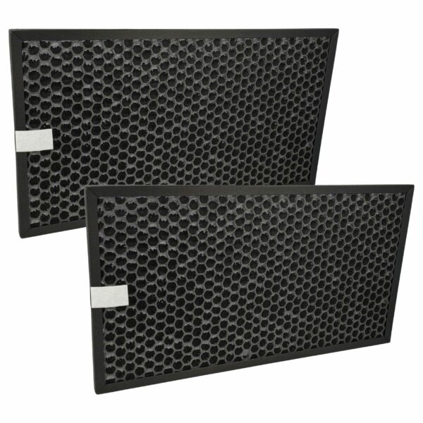 2x Filtro de Carvão Ativado vhbw compatível com Purificador Sharp FZD40DFE