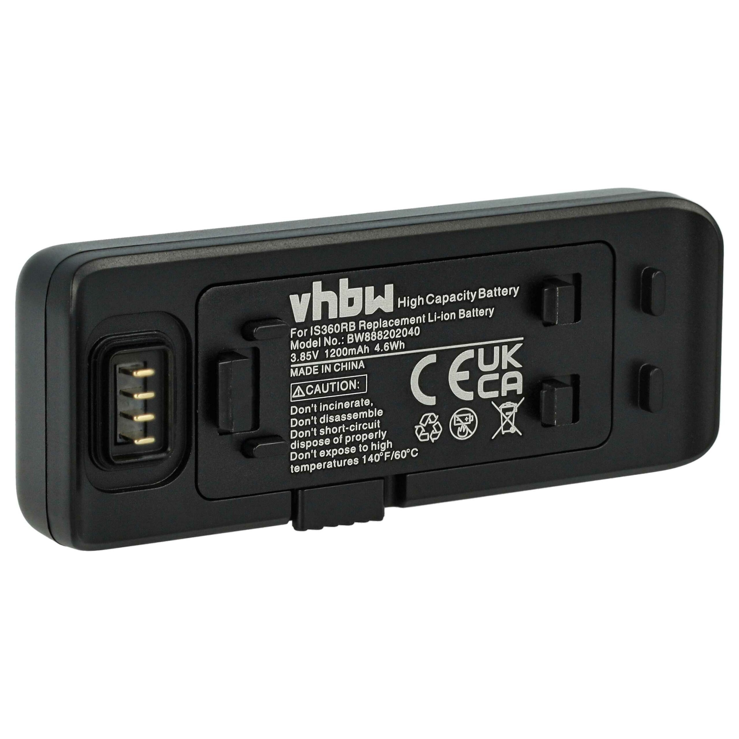 Bateria vhbw para Insta360 ONE R / Twin Edition (1200mAh, 3.85V, Li-Ion)