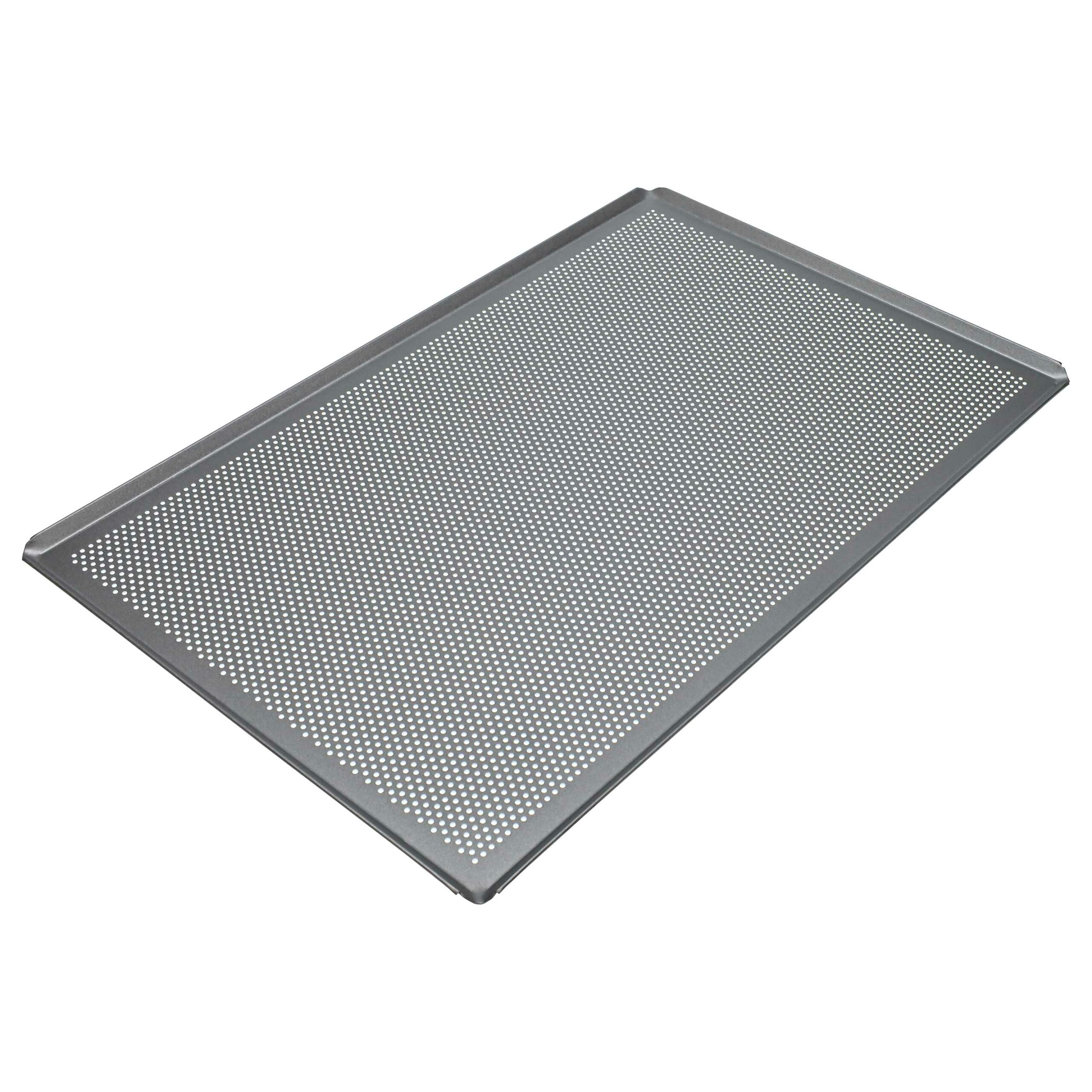 Tabuleiro de Forno vhbw 60 x 40 cm - Alumínio Perfurado, Prateado